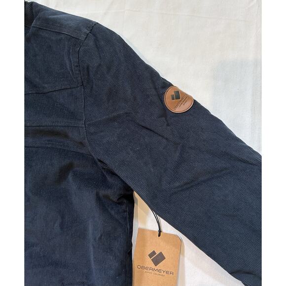 Obermeyer Condor Corduroy Jacket Black Men’s XL Sherpa Fleece Lined Coat Snap - Picture 10 of 16